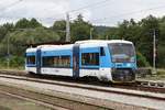 CD 841 005-2 am 10.August 2019 nach der Ankunft als Os 28312 von Slavonice im Bahnhof Kostelec u Jihlavy.
