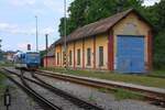 CD 841 001-1 fährt am 29.Juli 2018 als Os 28315 von Kostelec u Jihlavy in den Endbahnhof Slavonice ein.
