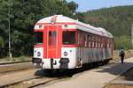 CSD M286.0001 (CD 850 001-9) am 18.August 2018 im Bahnhof Zastavka u Brna.