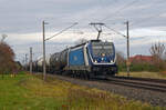 388 007 der CD Cargo führte am 12.12.23 einen Kesselwagenzug durch Greppin Richtung Bitterfeld.