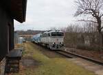 754 076-8 als Os 9066 zu sehen am 15.02.25 in Poříčí nad Sázavou.