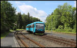 Idyllisch gelegen ist der kleine Kreuzungsbahnhof Jedlova unweit des Riesengebirges.