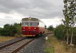 810 517 als Os 218340 zu sehen am 15.09.24 bei der Einfahrt in Libochovice.