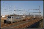 386 040 mit Güterzug in Chocen am 11.12.2019.