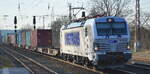 METRANS a.s., Praha [CZ] mit ihrer neuen  383 419-9  [NVR-Nummer: 91 54 7383 419-9 CZ-MT] und Containerzug am 10.03.22 Durchfahrt Bf.