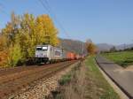 386 007-9 zu sehen am 31.10.15 bei Sebuzín.