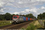 PKP Cargo 193 515 mit Containerzug durchfährt Hamm-Neustadt in Richtung Ruhrgebiet. 22.08.2020, Hamm