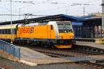 CZ-RJ 386 201-8 am 06.April 2019 vor dem RGJ 1031 (Praha hl.n. - Wien Hbf.) im Bahnhof Breclav.