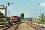 Tschechoslowakische Diesellok T 669 1078 (CSD) auf österreichischen Gleisen (Gmünd?), 20.08.1984