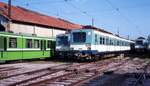 TGM Tunis–Goulette–La Marsa__Abgestellte Züge der TGM [18 Zweiwagenzüge Bo'Bo'+2'2'; MAN Nürnberg/Siemens 1977/78] und für die neue Stadtbahn [DUEWAG/Siemens, 1984] im