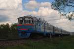 DR1a - 215 mit dem 865 bei der Hst 'km 22' vor Davidiv (30.04.2008)