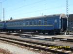 Ukrainischer Schlafwagen am 31.August 2008 im Abstellbahnhof Berlin Grunewald.