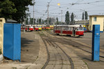 Das Tram Tram Depot in Kiew auf der West Seite des Dnjepr am 25.07.2016.