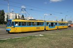 Noch ein weiters Depot in der Nähe des Flughafens Zhuliany am 8.8.16 in Kiew. Hier ist dieses schöne gelbe Exemplar gerade aus dem Depot gekrochen.