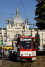 TATRA T4 mit der Nummer 1178 ex Erfurt am 20.08.2015 in Lviv.