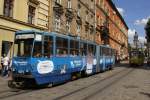 TATRA T4 mit der Nummer 1071 am 20.08.2015 in Lviv Centrum.