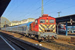 MAV 448 421 rangiert am 11 September 2018 in Budapest keleti.