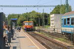 Der Bahnsteig 3 in Keszthely am 19.07.2024.