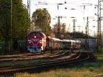 M61 001  Nohab  + Dampflok 204 + MDa 3017 mit edem Bakonyvasút Sonderzug von Zirc nach Budapest.