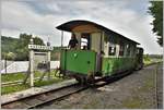 Lillafüredi Állami Erdei Vasút (LÁEV). In Papírgyár wechseln wir auf die Strecke nach Garadna via Lillafüred. In Papírgyár wird in der Ausweiche auch der Salonwagen umfahren. Links erkennt man das Gleis Richtung Mahoca.(13.06.2018)