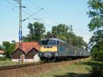 MV-Trakci V43 1113 zwischen Fonydliget und Fonyd mit einem Schnellzug von Storaljajhely nach Keszthely am 18. 06. 2011. 