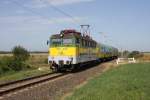 GySEV V 43326 ist am 10.9.2008 mit Personenzug 199950 bei Sopronkövesd in Richtung
Szombathely um 9.47 Uhr unterwegs.