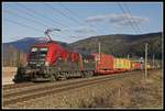 470 503 mit Güterzug bei Bruck an der Mur am 20.03.2019.