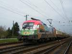 GySEV 1047 505-1 (Szchenyi) fhrt mit dem TEE-Rheingold-Zug ab, am Grenzbahnhof Hegyeshalom, am 24.