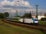 Weöres Sándor - Traxx (480 022) mit IC916 kurz nach Komárom 30.04.2014.