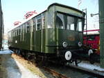 Kando-Lokomotive V 60 003 ausgestellt im Bahnpark Budapest, fotografiert im Januar 2010