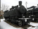 Dampflokomotive 442 013 im Bahnpark Budapest, fotografiert im Januar 