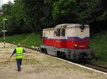 MÁV Mk45-2004 (98 55 8276 005-6 H-MÁV) am 04.06.2016 beim umsetzen in Hárs-hegy.