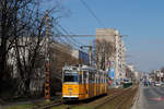 CSM2 1444 ist als Linie 47 in Richtung Budafok - Varoshaz ter in der Fehervari ut unterwegs.