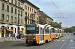 Tatra-Dreifachtraktion 4240 + 4253 + 4047 auf der Lehel utca (9. Juli 2007)