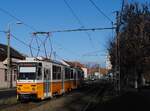 T5C5 4226 + 4076 der Linie 56 kurz vor der Endstelle Budafok - Varoshaz ter. (31.01.2023)