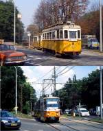 Zwischen diesen beiden Bildern, die an der Szilagyi Erzebet fasor in Budapest entstanden, liegen fast 33 Jahre.