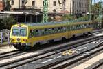 GySEV 1446 513-8 + 2446 513-0 (ehemals ÖBB 5147) am 11.September 2024 bei der Einfahrt in den Bahnhof Szombathely.