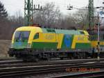 Taurus-Lokomotive 1047 504-4 der Raaberbahn (GySEV) in 'Lauerstellung' auf dem Bahnhof Oedenburg.