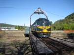 Restaurierte Erie Railroad E-8 #833 steht 20/9/2009 in Port Jervis New York.