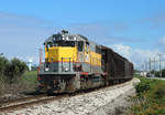 505 passes Larrimore Road whilst working BT4, loaded sugarcane from Bryant to Clewiston, 17 Feb 2020