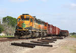 1771 & 1626 are stabled in the siding at Wallis while working the Sealy Local