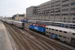 Nachmittgliche Rushhour im Vorfeld der Union-Station Chicago am 14.6.2012.