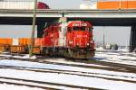 Chicago 08/03/13, CP - Bensenville Yard: ein Duo GP38-2 rangiert.