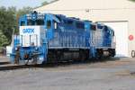 GMTX 2665, ein GP38-2, steht 30.8.2014 in Buckhannon West Virginia.