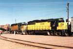 5529 und 5090 der Chicago North Western System) in Rapid City (State of South Dakota) am 17-08-1993.