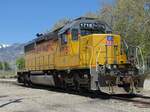 SD-40N UP #1718 im Bahnhof von Brigham City Utah am 10.5.2019