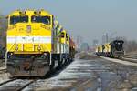 Die Progress Rail SD70ACe-T4  Banana  Garnitur beim KCS yard in Cahokia Heights, IL.