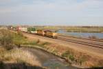 Union Pacific Railroad AC45CCTE 7668 und SD70M 3983, North Platte Nebraska, 15.9.2012.