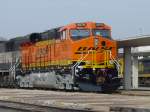 BNSF 5876 at Burlington, Iowa depot 27 Feb 2006.