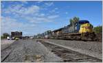 CSX Güterzug mit GE CW44AC-H 271 und 384 auf dem Weg nach Osten mit einem Doublestacker Zug, (12.10.2017)